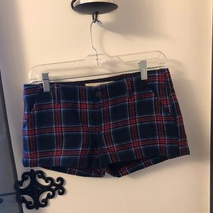 Hollister Plaid Wool Shorts